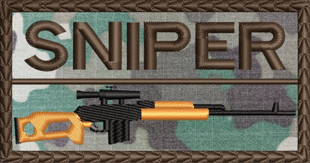 EMBLEMA SNIPER COMBAT 